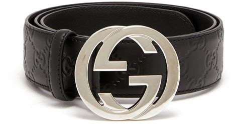 mens white leather gucci belt|black men's gucci belt.